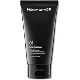 HommeFace Men’s Daily Face Wash - Gentle Facial Cleanser for Deep Cleansing & Purifying - Korean Skincare Technology with Collagen, Witch Hazel & Cica Extracts, 4.22 fl oz