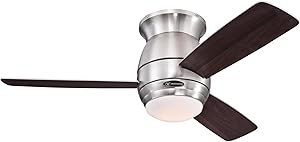 Westinghouse Lighting 7217900 Ceiling Fan, Brushed Nickel