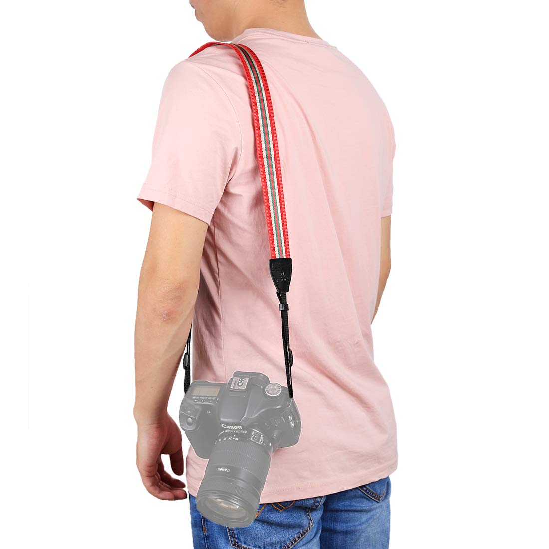 BYbrutek Kameragurt für DSLRs, Weich Kamera Schultergurt (universal passend), 150cm Long, 3.8cm Wide (6010R)