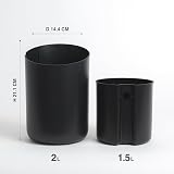 Kazai. Mini Waste Bin Tove 1.5L Small Black Non-Slip Inner Bin view 4
