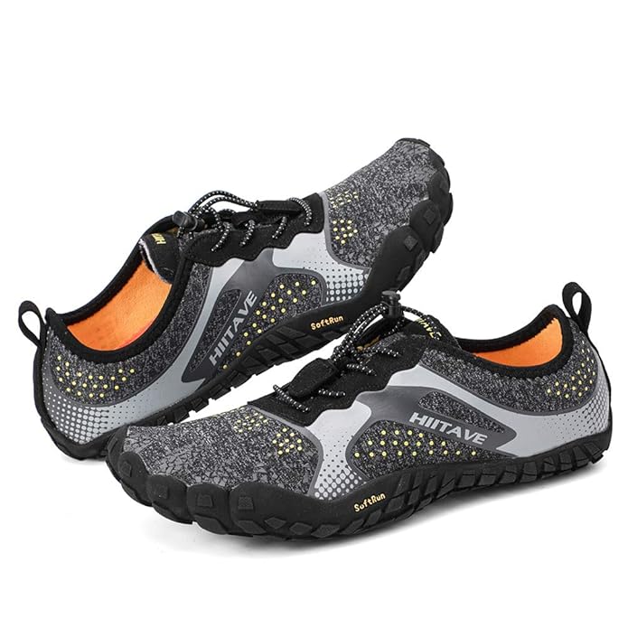 hiitave Unisex Trail Running Barefoot Shoes Lightweight Gym Athletic
