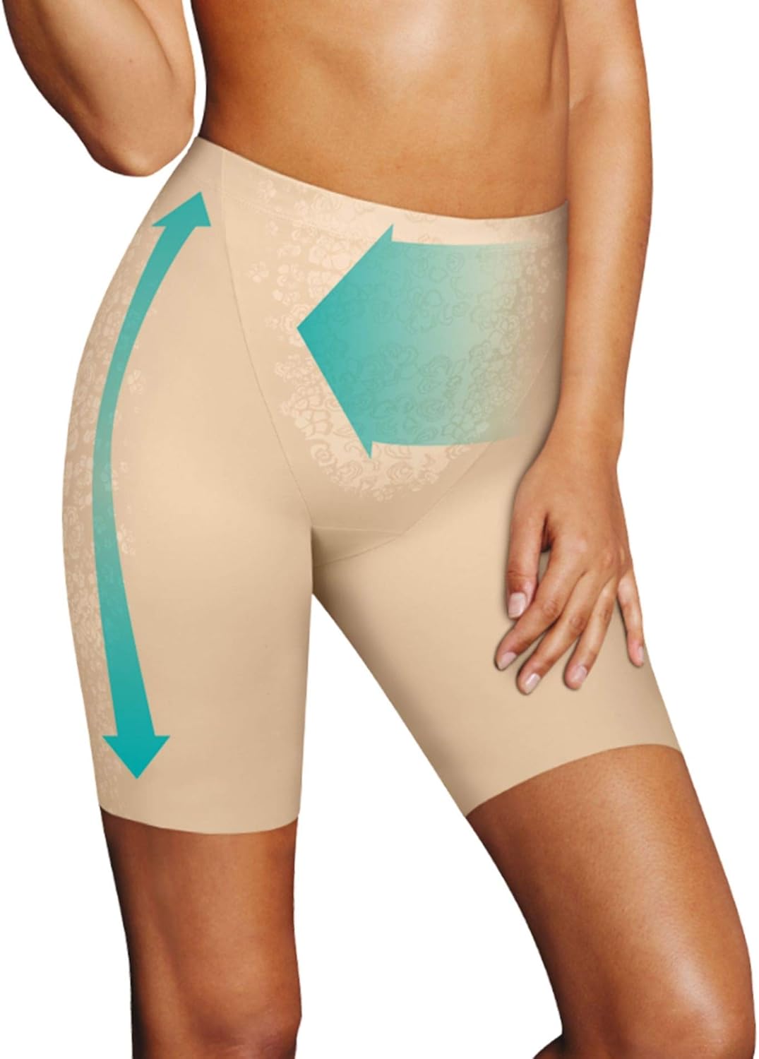 Maidenform Women's Fitsense at Waist Thigh Slimmer with Lycra Dm0071 at  Women’s Clothing store