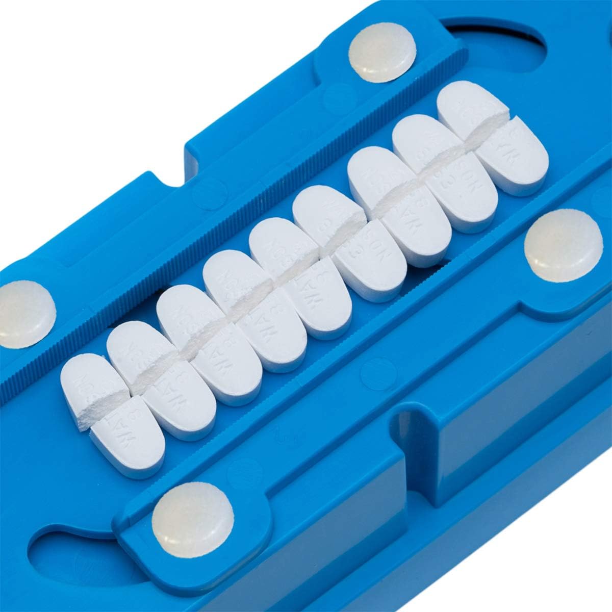 Multiple Pill Splitter. Original Patented Design, with Accurate Pill Alignment, Sturdy Cutting Blade and Blade Guard, for Splitting and Quartering Round or Oblong Pills.US Patent No. 9,827,165.: Health & Personal Care