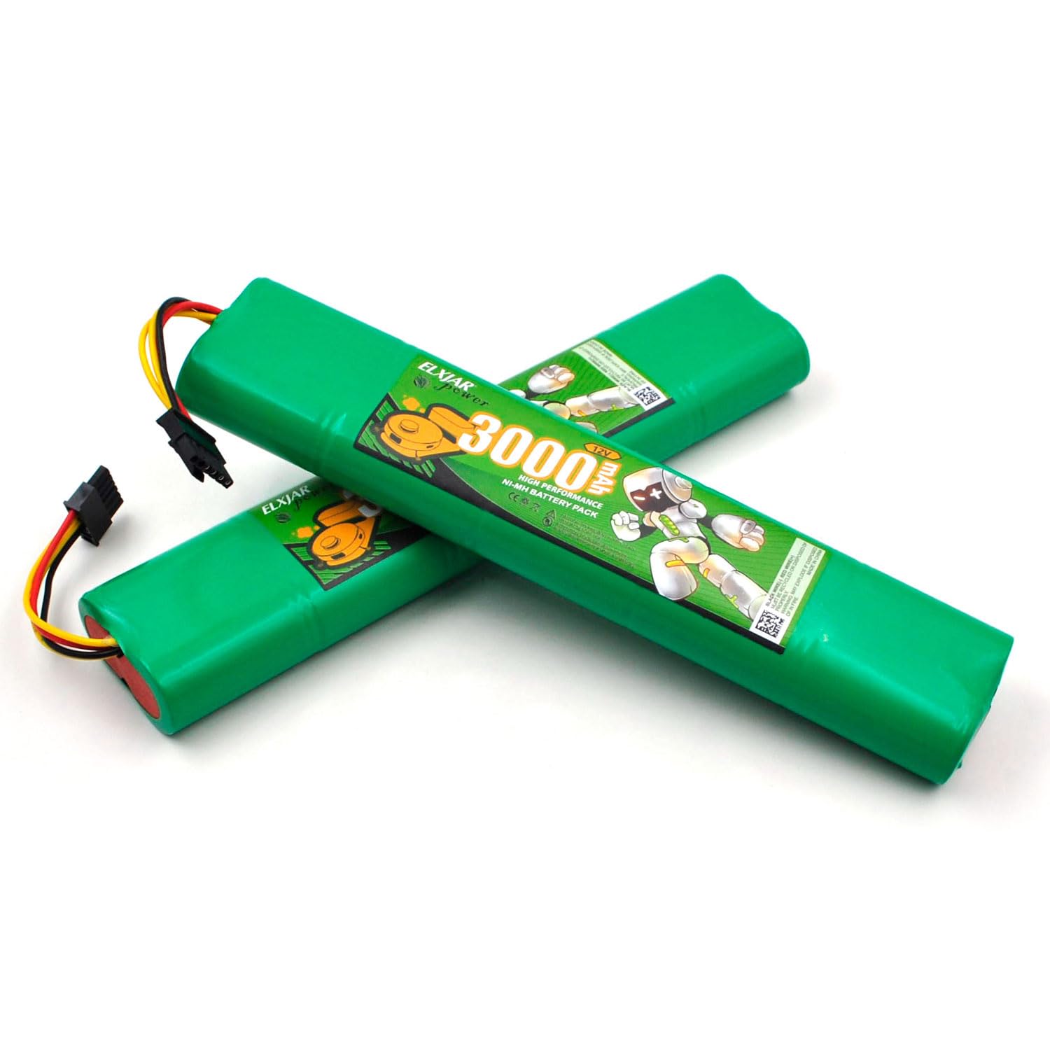 Photo 1 of (2-Pack) 12V 3000mAh Ni-MH Battery Compatible with Neato Botvac 70e 75 80 85 D75 D80 D85 Robot Vacuum Cleaners, Compatible with 945-0129 945-0174 945-0177 945-0123 905-0079 (Not for D3-D10 Series)