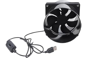 High Airflows 120mm USB Ventilation Blower 3 Speed Control Suitable for Printer Enclosure & Greenhouse Air Circulations