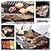 WISH4U Grill Mat Set of 3-100% Non-stick BBQ Grill & Baking Mats - FDA-Approved, PFOA Free, Reusable and Easy to Clean - Works on Gas, Charcoal, Electric Grill and More - 15.75 x 13 Inch