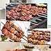 Ansuyai BBQ Barbecue Skewers (Set of 24),Stainless Steel Flat Metal Grilling Skewers Set, Reusable BBQ Sticks with Portable Skewer Container Tube