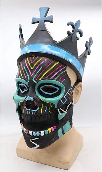 Amazon.com: Watch Dogs Legion Mask Latex Coronet Skull Mask (Blue ...