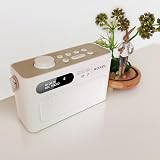Roxel RDR-40 DAB/DAB+ Portable Radio with Bluetooth Dual Alarm White/Cappuccino view 5