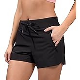 90 Degree By Reflex Stretch Woven Lightweight Walking Shorts with Side Pockets