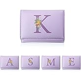 Girls Wallet , Tri-folded Initial Girls Wallets for Kids 8 -10 ,7 Card Slots Holder with Heart ID Window, Gifts for Teens Women Trendy Accessories,Christmas Birthday Gifts for Her Daughter Sister