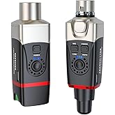 Xvive U35 Wireless Microphone System 5.8GHz Wireless XLR Transmitter and Receiver for Dynamic Microphone, Audio Mixer, PA System, Channel Scan Mode