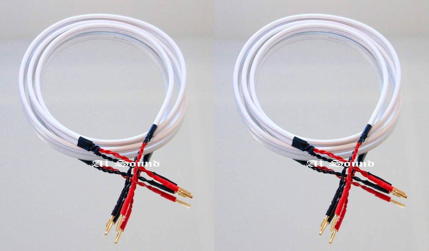 Audioquest Rocket 22 Speaker Cable 3 Metre White Pair Terminated With