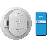 Kidde Smart Smoke &amp; CO Detector with Ring, AA Battery, RGCUDR-RW