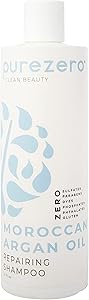 Purezero Moroccan Argan Oil Shampoo - 12 Fl Ounces - Repair Damaged Hair - Restore Strength, Shine & Softness - Zero Sulfates