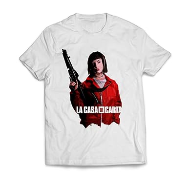 La Casa Di Carta T Shirt Maglia 1 La Casa De Papel Maglietta Tokyo Uomo Donna Cotone Idea Regalo Serie Tv Netflix