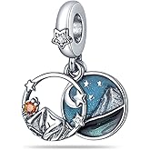 KUNSIR 925 Sterling Silver Charms fits Pandora Charm bracelets for Woman,Dangle Pendant Charm Bead, Jewelry Beads DIY Gifts