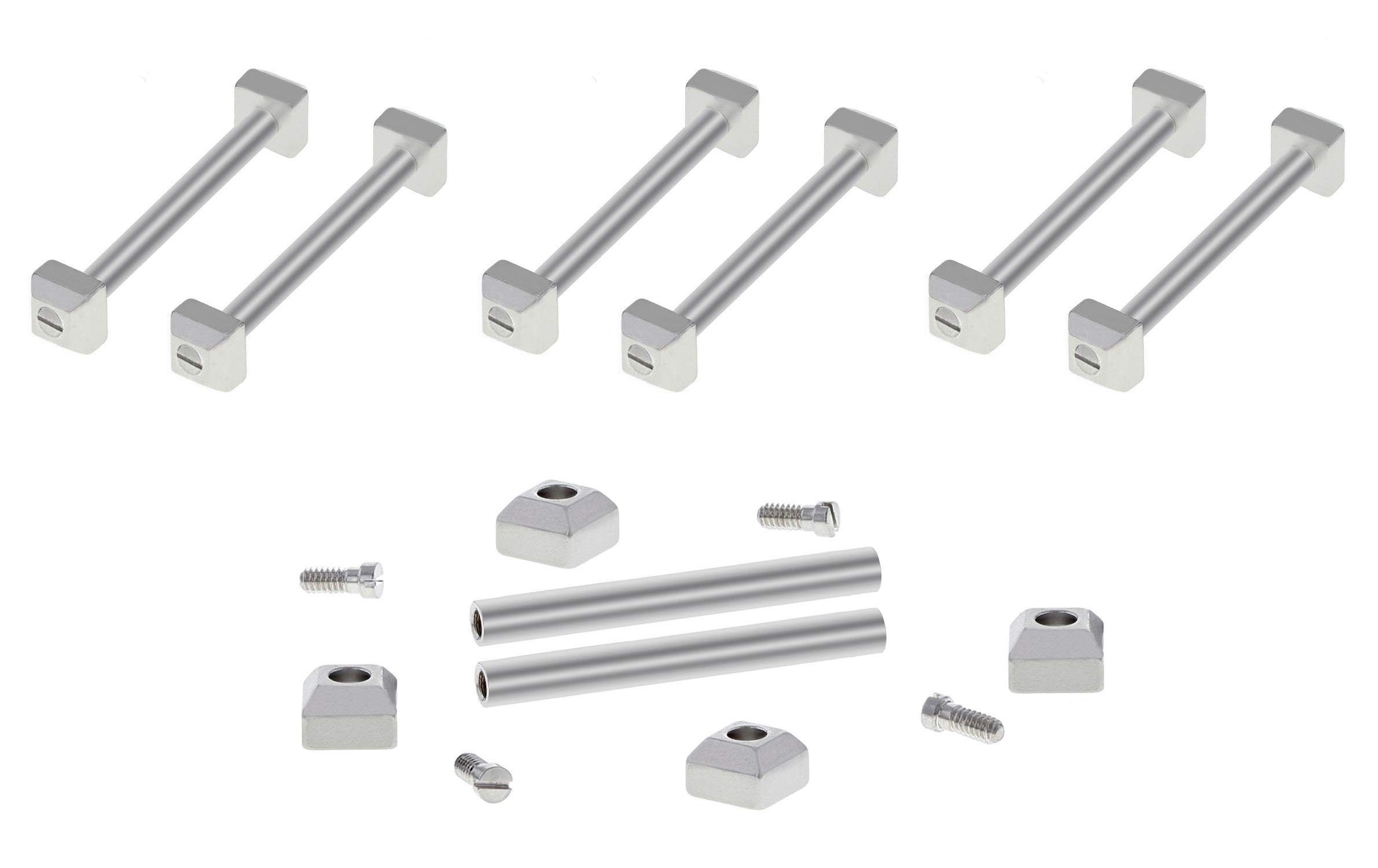3 Set Screw, Tube Pin, Block Set Compatible with Cartier Pasha Strap Band Bracelet Compatible with 2