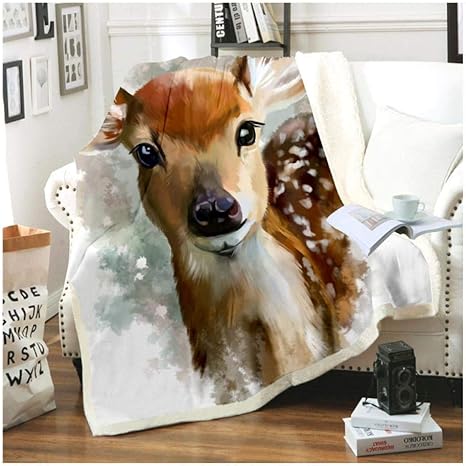 Amazon タオルケット ブランケット 毛布 漫画の動物毛布3dデジタル印刷フランネル正方形仮眠毛布オフィス空調毛布大人子供寝具150x0cm B ブランケット 毛布 オンライン通販