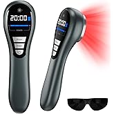 Handheld Red Light Therapy Device, Portable Near Infrared Light Therapy for Face & Body, 650nm & 808nm Wireless Red Light Therapy Wand for Pain Relief Joint, Muscle Pain for Dogs & Humans