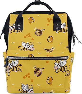 yellow diaper bag