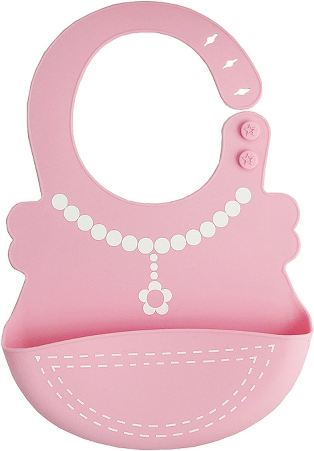 Otamise Baby Silicone Bib 3D Waterproof Bibs With Pockets, Feeding Bib with Food Crumb Cacther