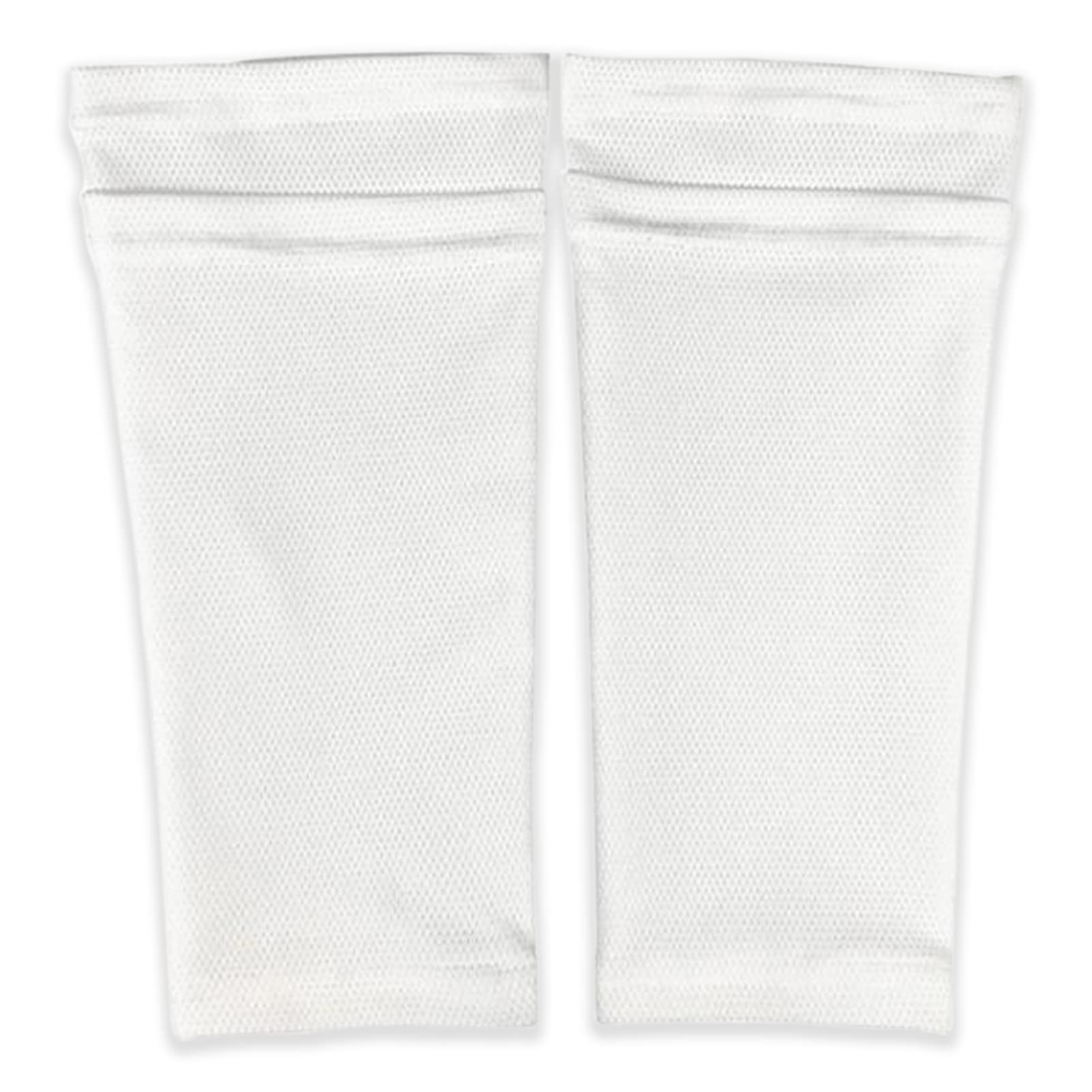 SZXMDKH Football High Elastic Sleeves, Youth Boys Girls Shin Pad Sleeves for Football Games(White), M