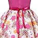 Dress Girl Kids Dresses Girls Retro Floral Knee-Length Summer Garden Party Dresses Church Dresses Girl's Sleeveless Cute Vintage Birthday Party Dresses Size 5 4-5 (1862-2 Fushia, 5)