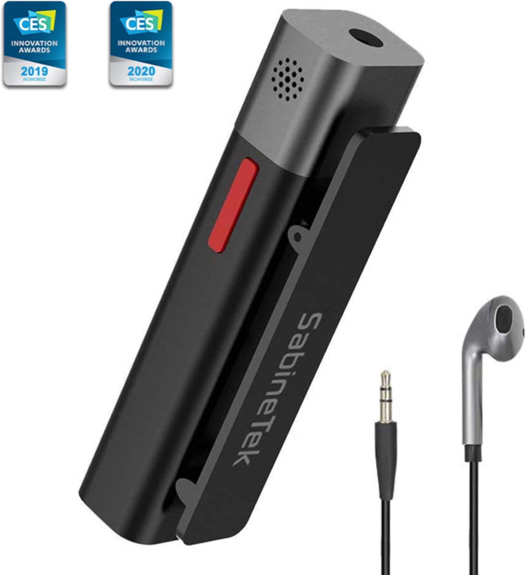 SmartMike+ True Wireless Stereo Lavalier Microphone for Content Creators, DSLR Camera Phone Computer Lapel Mic to Vlogging Youtuber Recording