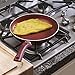 Ecolution Evolve Heavy-Gauge Aluminum with a Soft Silicone Handle, Dishwasher Safe, Non-Stick, Fry Pan - 9.5 Inch, Crimson Red