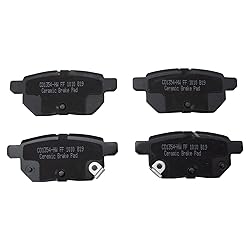 TRQ Rear Posi Ceramic Brake Pad Kit Set for