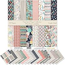 Amazon.com: Pattern Paper Pack - Free Spirit - Scrapbook Premium Specialty  Paper Single-Sided 12"x12" Collection Includes 16 Sheets - by Miss Kate  Cuttables