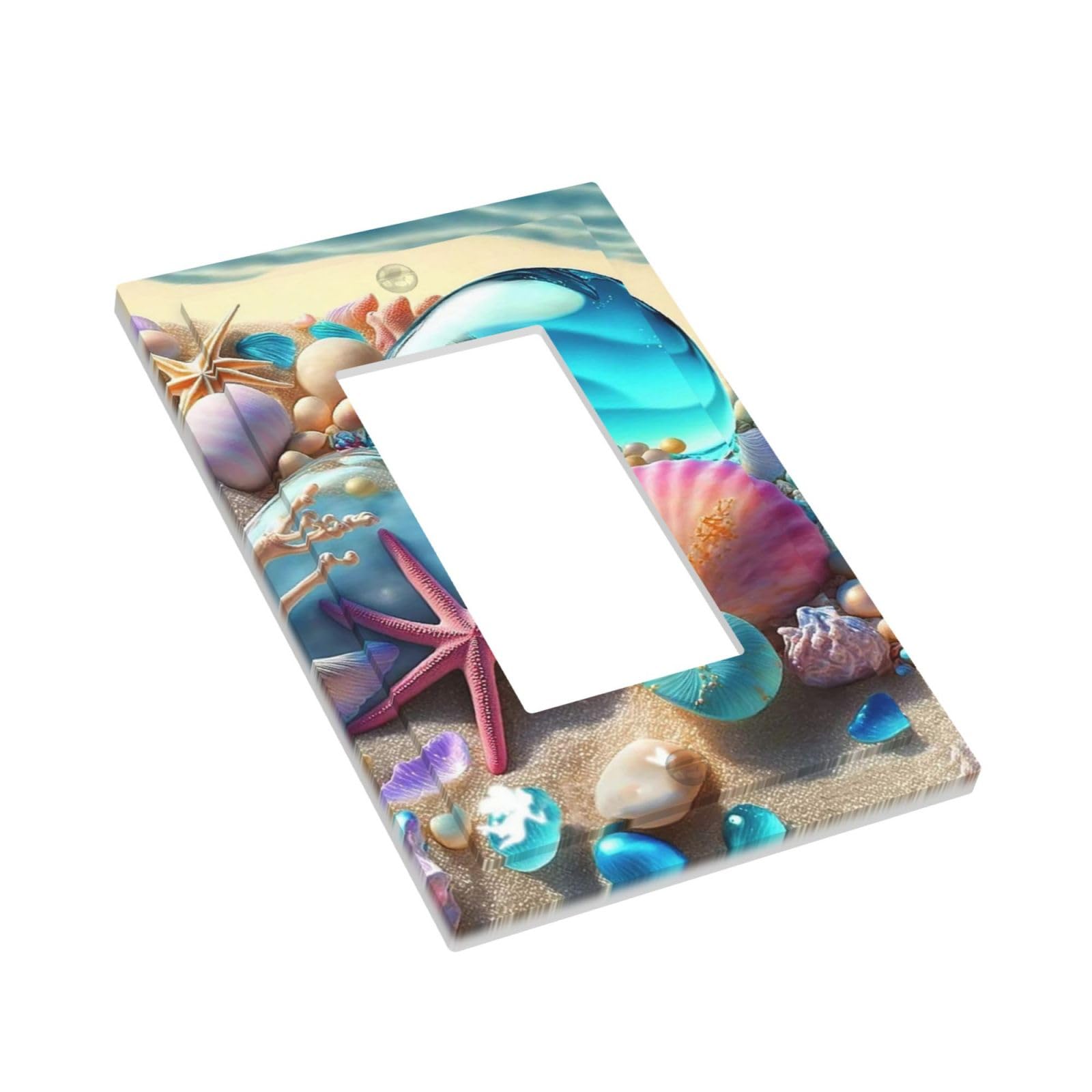 Beach Starfish Seashell Nautical Custom 1 Gang