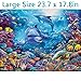 DIY 5D Diamond Painting Kits Full Kits, Astory Rhinestone Crystal Embroidery Pictures Cross Stitch for Home Room Decoration Underwater World & Dolphin 38 x 30 cm (14.9x 11.8inch)