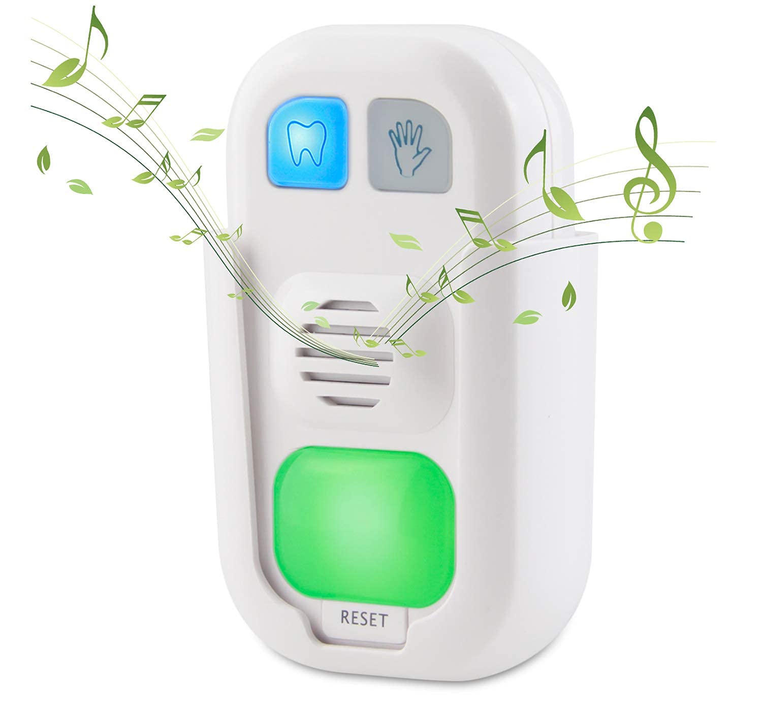 HONWELL Musical Timer for Kids - Battery Powered 2 Min Toothbrush & 20 Sec Hand Wash Timer with LED Color Light, 3 Volume Options