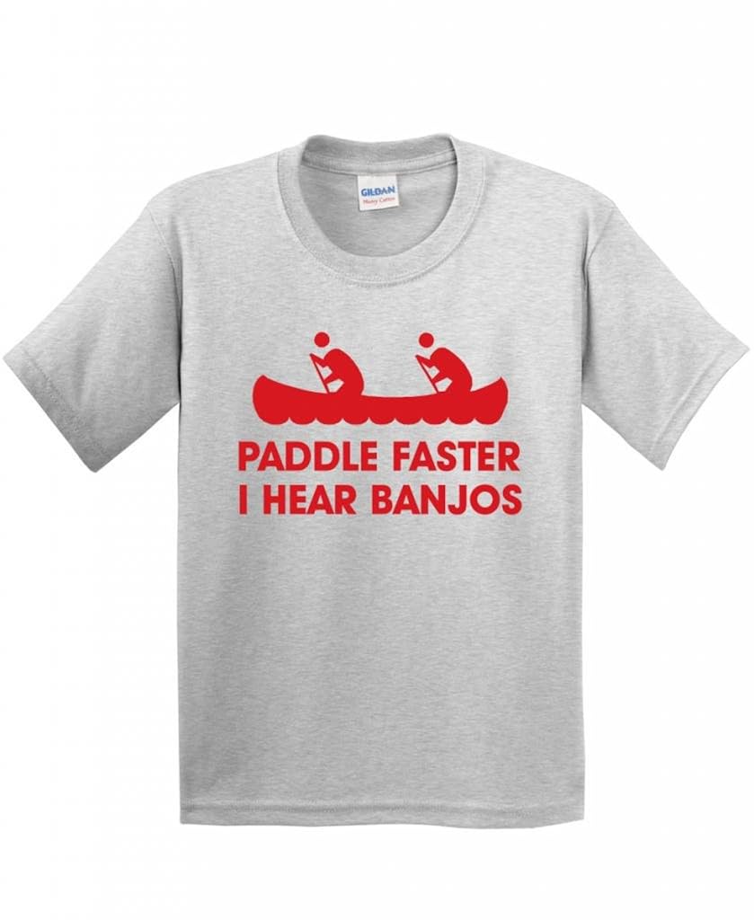 Paddle Faster I Hear Banjos Movie Novelty Sarcastic Funny T Shirt 2 Ash