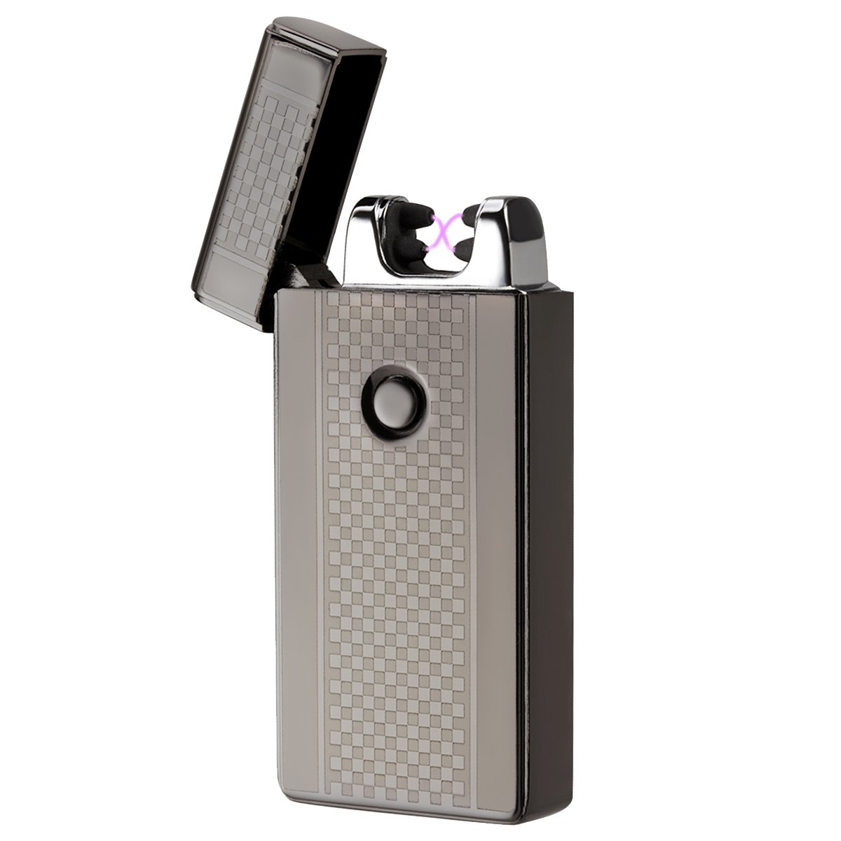 AKUNSZ Mechero Eléctrico USB Encendedor Doble Arco Eléctricos Más Avanzado Carga Rápida