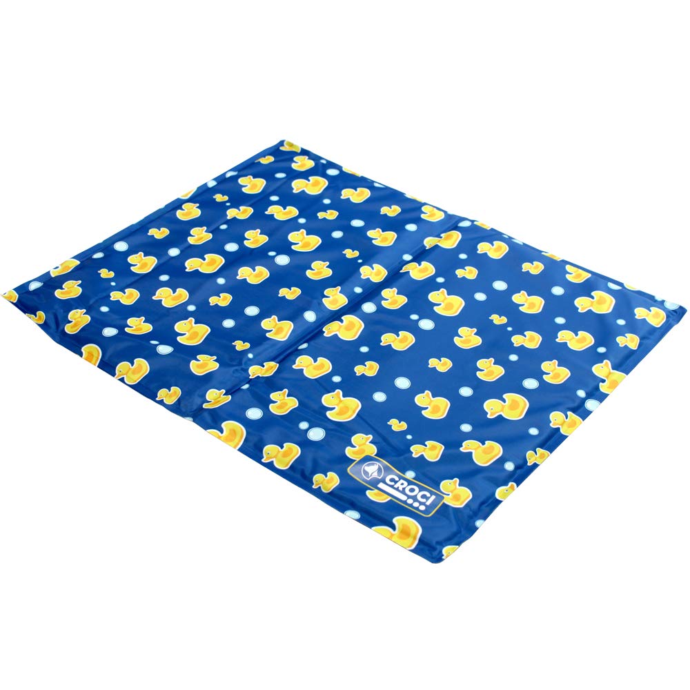 Croci Fresh - Cooling mat for animals 40x50cm without electricity or batteries - insert mat with cooling gel for dogs, size S, Ducks pattern