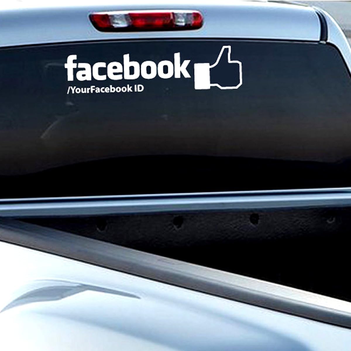 Custom Facebook Personalized Car-Wall-Vinyl Decals Stickers, 15 Inches
