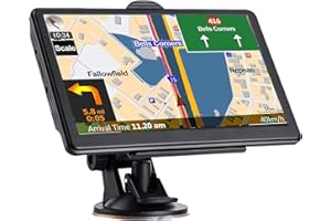 GPS Navigation for Car, Latest 2025 Map,7 inch Touch Screen Real Voice Spoken Turn-by-Turn Direction Reminding Navigation Sys