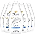 Dove Body Wash, Hydrate 6-Pack – Moisturizing Cleanser for Smooth, Soft Skin, 15.22 Oz Ea