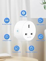 Eightree Smart Plugs 4 Pack Energy Monitoring WiFi Alexa Google Home 13A view 2