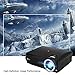 iRULU P4 HD LED Video Projector Multimedia Home Cinema Theater Support 1080P Big Screen for TV Laptop Game Smartphone