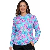 INGEAR Womens Long Sleeve Hoodie Workout Tops, Dry Fit Hiking Shirts, Rushguard Long Sleeve Swim Suit for Women Size S-XXL