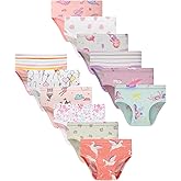 Finihen Girls Cotton Underwear Toddler Girls Panties Kids Briefs Multipacks.