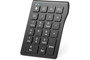 Bluetooth Number Pad for Laptop, Acedada Wireless Number Pad, USB C Rechargeable, 22-Keys Bluetooth 10 Key Numeric Keypad for