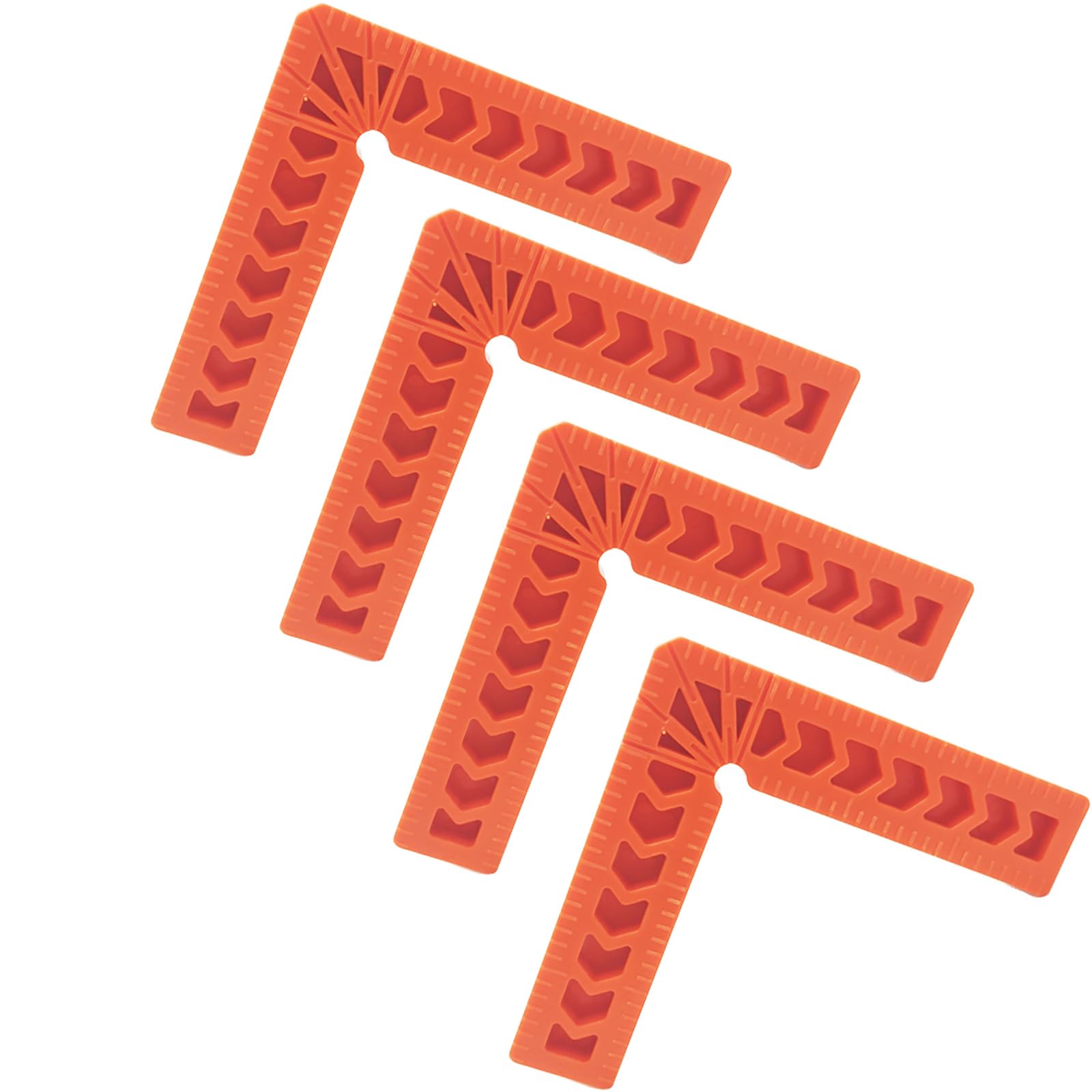 Positioning Squares, CTRICALVER 4 pcs 4" 90 Degree Clamping Squares, Right Angle Clamps, for Picture Frame Box Cabinets Drawers