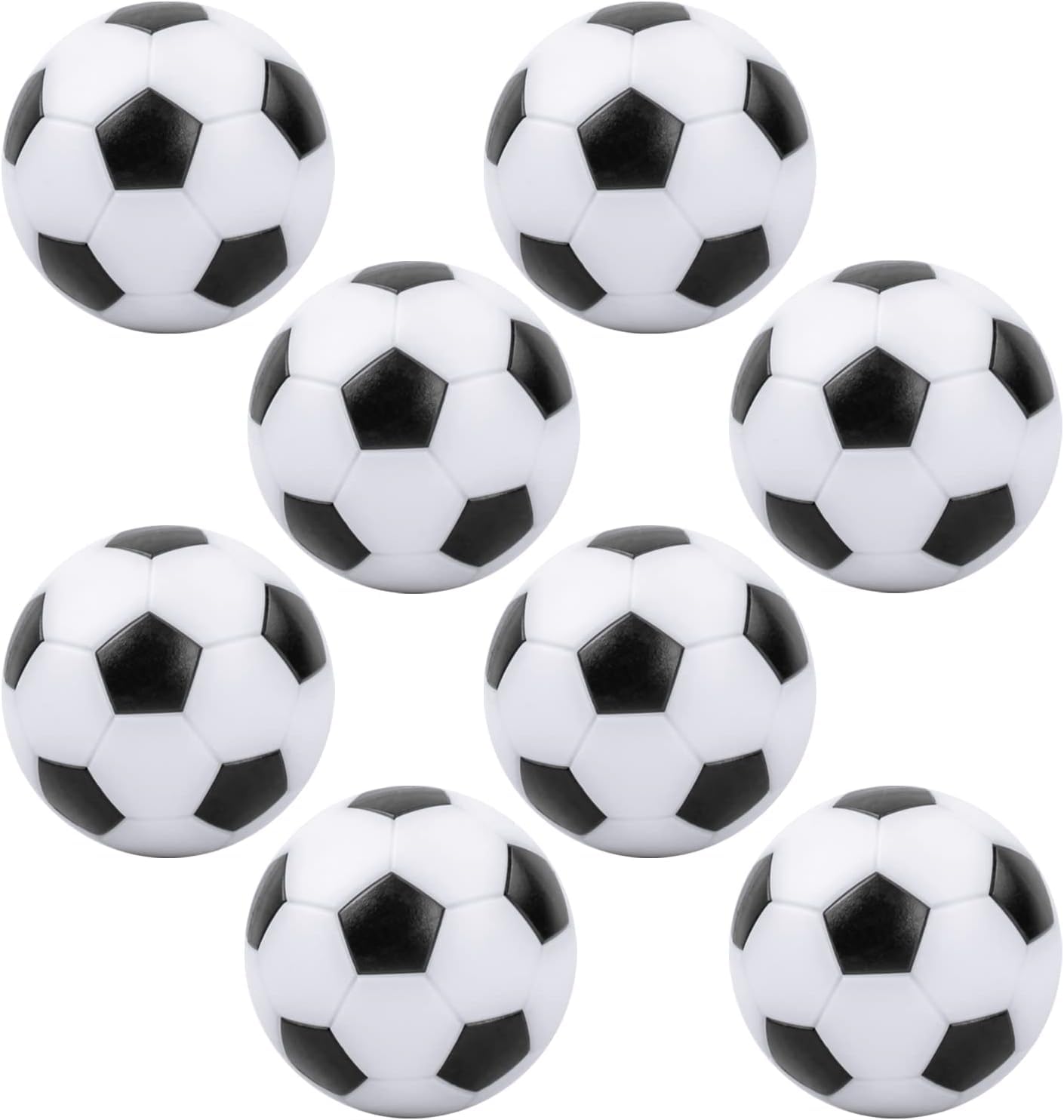 WANGZAIZAI Set of 8 table football balls, high-quality and quiet table football balls in 32 mm, perfect for table football