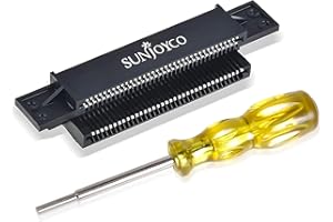 SUNJOYCO NES Cartridge Slot, 72 Pin Connector Replacement, Nintendo 72 Pin Connector with 3.8mm Screwdriver for Nintendo Console NES 8 Bit System