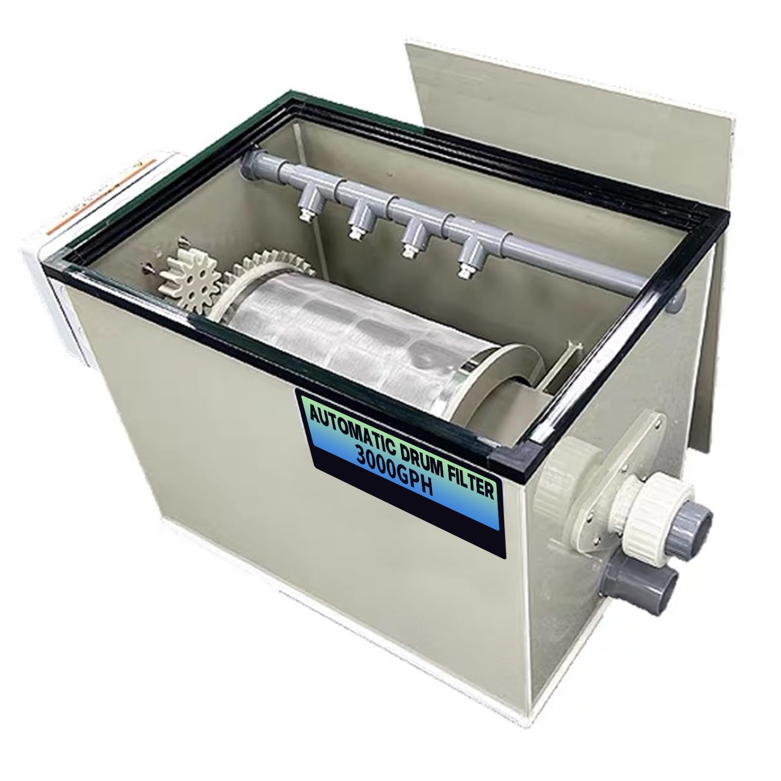 Photo 1 of elelife AquariDrum Filter RDF Fully Automatic Water Filter System.Fish Pond?Garden Pond? Efficient UV lamp,Canister Filter for Aquariums up to 3000 GPH?316L Stainless Steel 200 mesh Sieve
